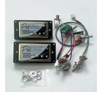 Juego de pastillas de guitarra Alnico Classic 57 y PRO Bucker con arnés de cableado push-pull 2V1T(Color:F)
