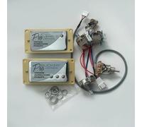 Juego de pastillas de guitarra Alnico Classic 57 y PRO Bucker con arnés de cableado push-pull 2V1T(Color:C)