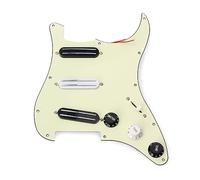 Juego De Pastillas De Guitarra De Doble Riel Juego De Golpeadores De 3 Capas Con Interruptor De 5 Vías ScratchPlate Pastillas De Golpeador Cargadas Precableadas