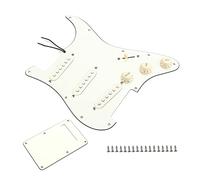 Juego de pastillas de placa trasera con tapa trasera SSS de 3 capas, compatible con guitarras eléctricas precableadas