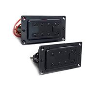 Juego De Pastillas De Puente Y Cuello De Pastilla Humbucker De Bajo Eléctrico De 8 Agujeros De Dos Líneas De Estilo Mini Piezas de Guitarra Eléctrica (Color : 01)