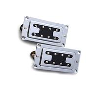 Juego De Pastillas De Puente Y Cuello De Pastilla Humbucker De Bajo Eléctrico De 8 Agujeros De Dos Líneas De Estilo Mini Piezas de Guitarra Eléctrica (Color : 02)