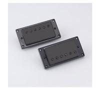 Juego De Pastillas De Puente Y Cuello Humbucker Con Cubierta De Hierro Cerrada Negra Para Guitarra Adecuada Para For LP Guitarra Eléctrica Piezas de Guitarra Eléctrica