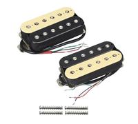 Juego de pastillas humbucker Alnico 2 for guitarra, pastillas de mástil y puente, piezas de guitarra de doble bobina.(Zebra)