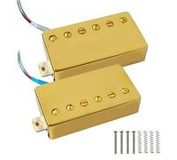 Juego de pastillas humbucker for mástil y puente de guitarra Aln-ico 5 LP cortables de 7,8 K/8,8 K for estilo SG(Gold Set)