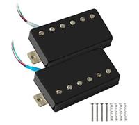 Juego de pastillas humbucker for mástil y puente de guitarra Aln-ico 5 LP cortables de 7,8 K/8,8 K for estilo SG(Gloss Black Set)