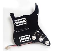 Juego de pastillas Humbucker HSH Humbucker precableadas para guitarras eléctricas Fender USA/México Stratorcast (negro-B)