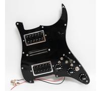 Juego de pastillas Humbucker HSH Humbucker precableadas para guitarras eléctricas Fender USA/México Stratorcast (negro-A)