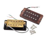 Juego de pastillas Humbucker para guitarra eléctrica, bobinas de cerámica, carcasa de madera, alta salida, fácil montaje, pastilla Humbucker