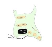 Juego De Pastillas Humbucker SSH Con Golpeador De Guitarra Precableado Cargado En Verde Menta