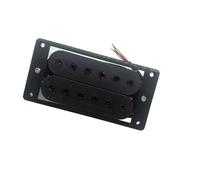 juego de pastillas para guitarra eléctrica Humbucker Pastillas De Cuello/puente Guitarra Eléctrica Alnico 4 Cables Conductores Bobina Dividida Blanco/Negro (Color : Bridge, Size : 3/4)