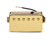 juego de pastillas para guitarra eléctrica Humbuckers Pastilla De Puente De Cuello Dorado/cromado Para Guitarra Eléctrica Estilo LP Cubierta De Latón Pastilla De Guitarra (Color : Bridge, Size : Gol