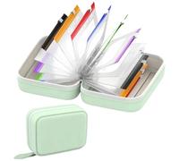 Juego de pastilleros impermeables, organizador semanal grande de pastillas de viaje con 14 bolsas de pastillas de colores, organizador de tabletas de viaje portátil y reutilizable para vitaminas