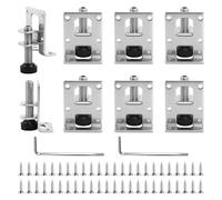 Juego de Patas Ajustables para Muebles, 8 Unidades 55 mm Patas Niveladoras para Muebles Pesados para Muebles con 48 Tornillos Pequeños, 1 Llave Allen para Armarios bancos de Trabajo