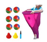 Juego De Patio Granny Pants,Granny Pants Yard Game Set,Pantalones De Abuela para Juegos De Patio,El Mejor Juego De Fiesta En El Patio Trasero, Juegos Aro con 6 Bolas Hinchables-D