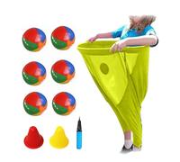 Juego De Patio Granny Pants,Granny Pants Yard Game Set,Pantalones De Abuela para Juegos De Patio,El Mejor Juego De Fiesta En El Patio Trasero, Juegos Aro con 6 Bolas Hinchables-B