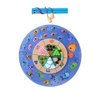Juego de Peces magnéticos, Pescado magnético | Aprendizaje de Madera y Refuerzo de Creatividad | Fine Motor Habilidad Juguesa Pesca Educativa Aprendizaje Education Preschool Game para niños de más de