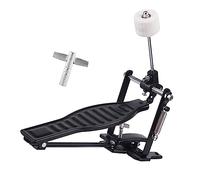 Juego De Pedales De Batería De Rack De Aleación De Aluminio Negro Con Pedal De Batería Y Llave De Batería Pedal de bombo para principiantes