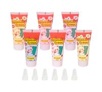 Juego de pegamento de crema de simulación de 6 uds, pegamentos de arcilla crema, fabricación de fundas de teléfono DIY, para moldear, estilo A