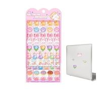 Juego de pegatinas 3D en relieve, pegatinas de 12,7 x 10,2 cm con material duradero, accesorio de artesanía, paquete de pegatinas con diseño, herramienta creativa para estuche de telep
