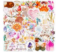 Juego de pegatinas bohemias, 100 unidades, pegatinas de neón divertidas, impermeables, pegatinas de vinilo para niños, para ordenador portátil, teléfono móvil, scrapbook, monopatín, botella de agua