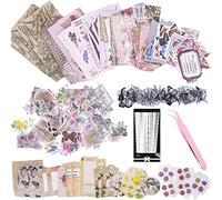 Juego de pegatinas de 290 piezas pegatinas vintage Washi pegatinas autoadhesivas para álbumes de recortes pegatinas bonitas estéticas pegatinas decorativas retro para bricolaje - citas de montaña