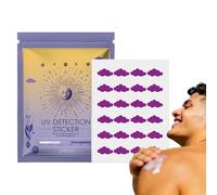 Juego de pegatinas de detección UV - Veinticuatro indicadores de color