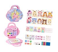 Juego de pegatinas de maquillaje de princesa mágica, juguete cosmético para niños, dibujo educativo y colorear, actividad artesanal, regalo para niñas, maquillaje lavable para juegos de rol, juguete,