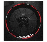 Juego De Pegatinas Decorativas Rueda Motocicleta Pegatina Protección para Llanta, Reflectante Impermeable para Kawasaki para Z250, 1(Color 13)