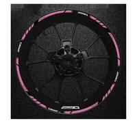 Juego De Pegatinas Decorativas Rueda Motocicleta Pegatina Protección para Llanta, Reflectante Impermeable para Kawasaki para Z250, 1(Color 4)