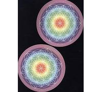 Juego de pegatinas "Flor de la vida", multicolor, 2 x 9 cm