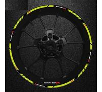 Juego De Pegatinas Llanta Delantera Trasera Motocicleta Pegatina Rueda Cubo para Suzuki GSXR600 Gsxr 600 R 600R Gsx-r R600 Fondo llanta Reflectante(Color17)