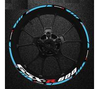 Juego De Pegatinas Llanta Delantera Trasera Motocicleta Pegatina Rueda Cubo para Suzuki GSXR600 Gsxr 600 R 600R Gsx-r R600 Fondo llanta Reflectante(Color6)