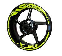 Juego De Pegatinas para Llanta Delantera Y Trasera Motocicleta, para Cubo Rueda para Yamaha Xj6 Adhesivo Cubo Rueda(Color5)