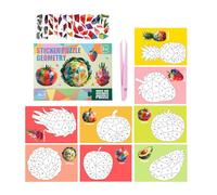 Juego De Pegatinas Por Números Infantil - Kit Para Crear Collage,Pegatinas Por Números Para Niños - Para Hogar Escuela Viaje Educativo Niños Niñas Avión Coche Navidad