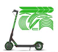 Juego de pegatinas reflectantes para xiaomi para scooter M365 mejora la visibilidad al cruzar carreteras en condiciones de iluminación tenue (100% blanco)