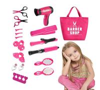Juego De Peinado De Cabello Imaginario - 8.46 * 5.71 * 3.74 Pulgadas Kit De Juguete De Secador De Pelo para Niñas | Lindo Kit De Juguetes De Salón para Desarrollar La Coordinación Mano-,