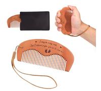 Juego de Peine de Parto, Madera Peine para para el Parto con Bolsa de Almacenamiento y Cordón Peine Embarazo Elementos Esenciales para el Parto para Mamás Primerizas Regalo de Embarazo