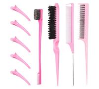 Juego de peine y cepillo para mujer, juego de peine para peinar el cabello | Kit de para peinar el cabello para mujer,Herramienta ligera para dar forma al para barberías, uso diario,