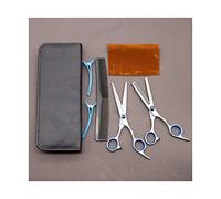 juego de peine y tijeras 7pcs / set 6.0 Scissors de peluquería profesional Professional Barber Tijeras Conjunto tijeras de peluquero (Color : Leather case set 7pc)