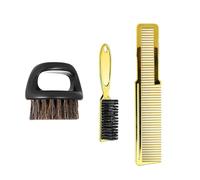 Juego de peines de peluquería profesional para modelar y acabar, color dorado