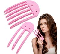 Juego de peines moldeadores de viento, 2 clips voluminizadores de raíz para el cabello, herramienta coreana sin rastro para crear flequillo esponjoso y levantar raíces, peine de volumen para mujeres y