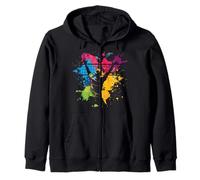 Juego de Pelota Color Paint Splash Voleibol Playa Volley Niños Sudadera con Capucha