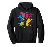 Juego de Pelota Color Paint Splash Voleibol Playa Volley Niños Sudadera con Capucha
