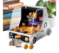 Juego de pelota de baloncesto genérico | ABS 22,2 x 15,7 x 15,7 x 15 cm para mesa con 10 bolas + 12 pieza(s) Currency | Kids Hand Eye Coordination Toy for