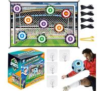 Juego de Pelota de Fútbol para Niños, Juego de Portería de Fútbols para Lanzamiento, Tapete de Entrenamiento de Fútbol con 1 Pelota y 1 Diana de Franela, Juguete Deportivo Educativo