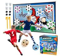 Juego de Pelota de Fútbol para Niños, Porterías de Franela Plegables con Pelotas de Velcro, Juegos Fútbol Niños para Interior y Exterior, Regalos de Futbol para Niños de 3 4 5 6 7 8 Años