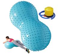 Juego de pelota de yoga genérico, aparato de masaje en forma de maní - Balón de entrenamiento calmante con bomba de aire - para fitness en casa, oficina, ejercicio físico y mujeres