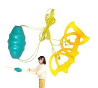 Juego de pelota Pull Shuttle - Pelotas gigantes con cremallera para tirar, cordón elástico de 6 pies, mango acolchado de espuma, globo sin látex | Juguetes deportivos al aire de doble jugador, a