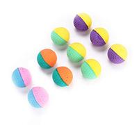 Juego de Pelotas de Juguete para Gatos de Látex, Coloridas y Duraderas, Material Suave, Seguro, No Tóxico, para Mantener a su Gato Ocupado y Feliz, para Amantes de los Gatos, 10 Piezas en